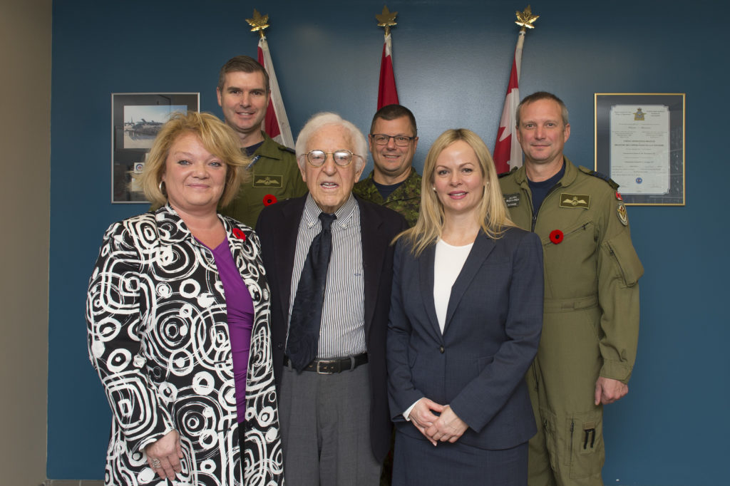 with Wing Commander and Base Chief and President of United Way Canada